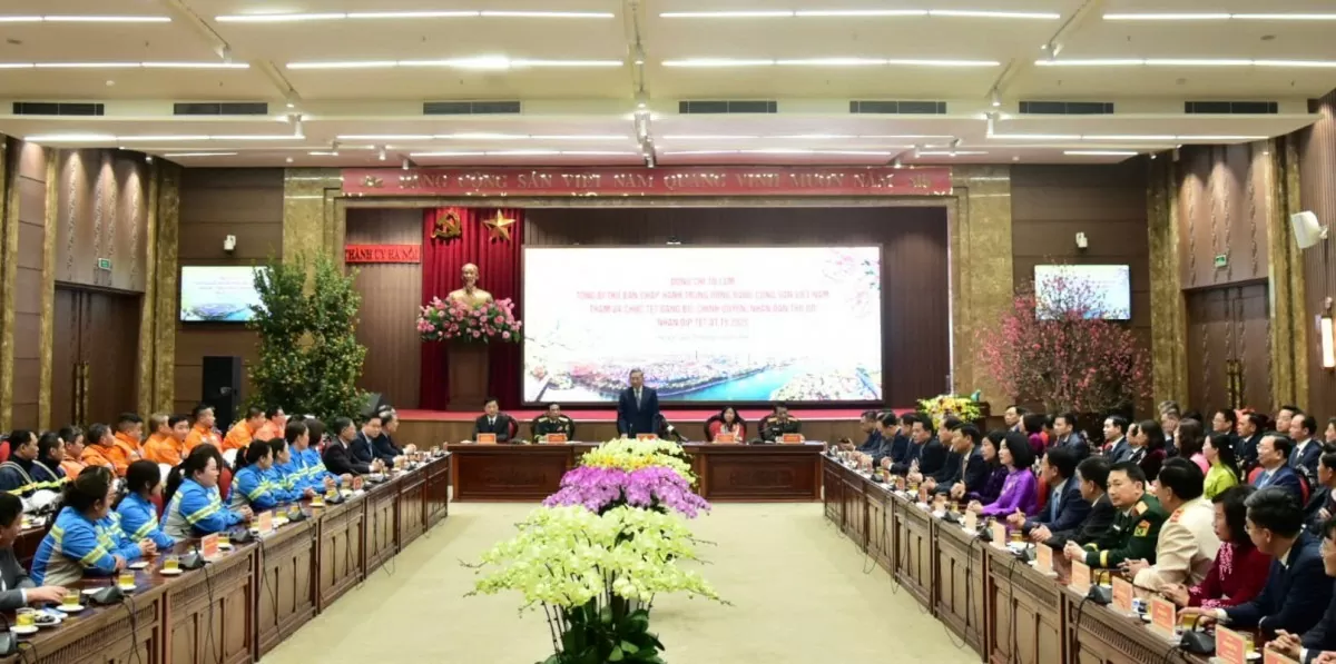 Tổng Bí thư Tô Lâm thăm, chúc Tết Đảng bộ, chính quyền và Nhân dân Thủ đô