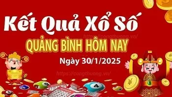 XSQB 30/1, kết quả xổ số Quảng Bình hôm nay 30/1/2025, KQXSQB