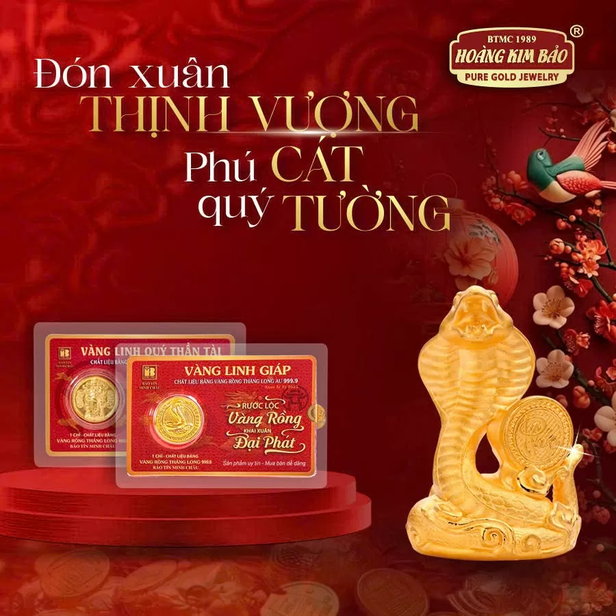 Những thiết kế vàng độc đáo nhân dịp vía Thần Tài 2025