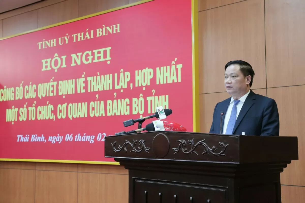 Thái Bình: Hợp nhất, thành lập mới một loạt cơ quan của Đảng