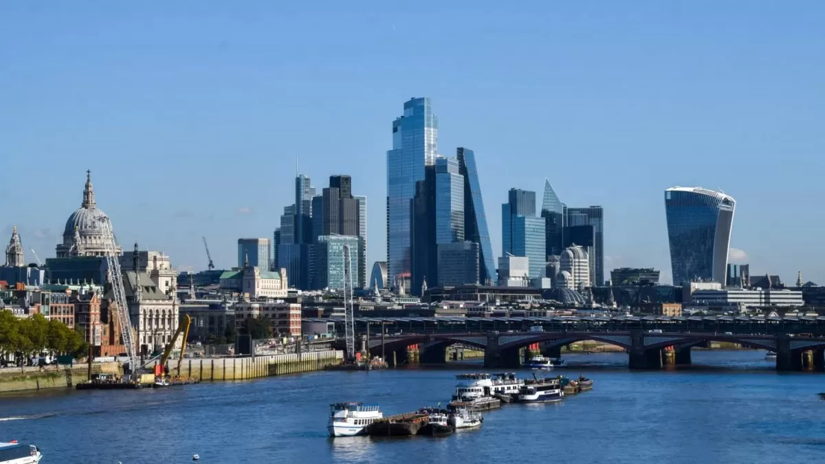 Khu trung tâm tài chính của London, thủ đô nước Anh - Ảnh: Getty Images