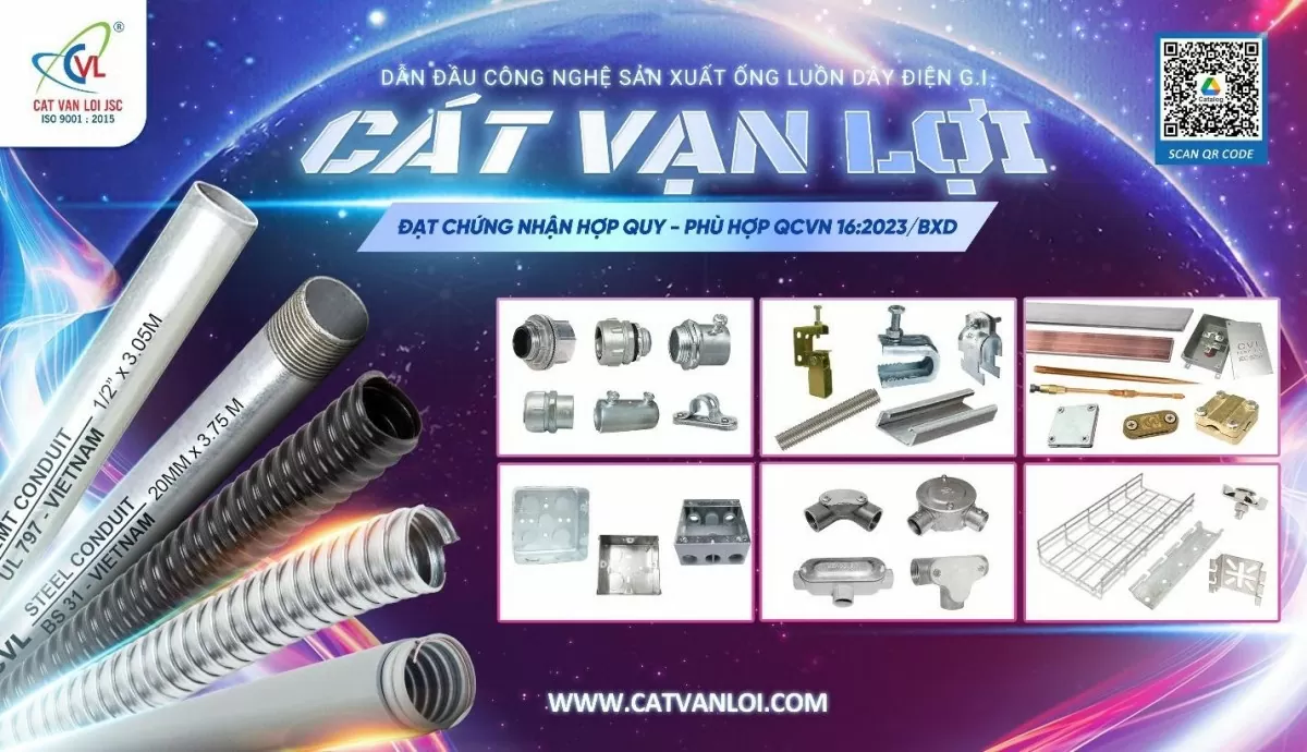 Ống luồn dây điện G.I: Chống cháy lan, không sinh khói độc