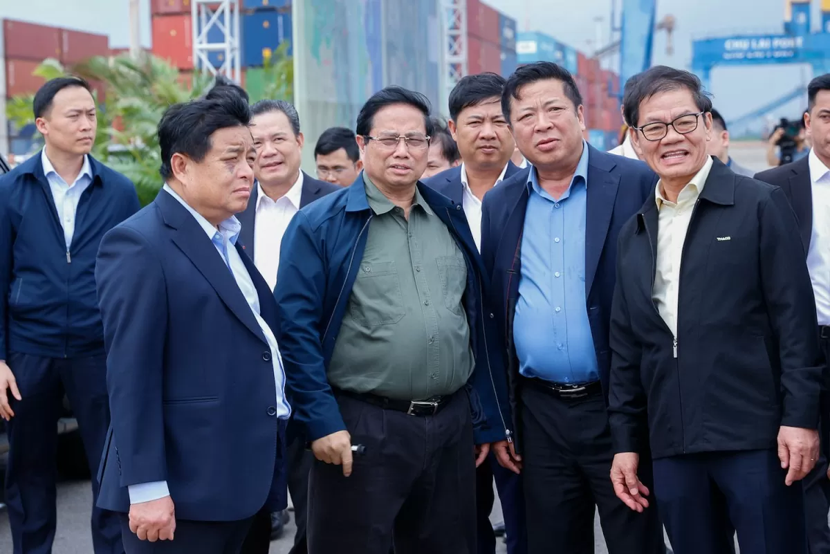 Thủ tướng Phạm Minh Chính thăm, khảo sát cảng biển Chu Lai
