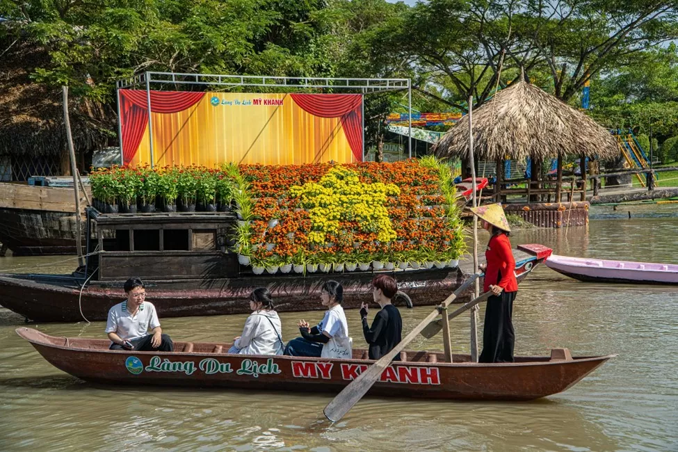Làng du lịch Mỹ Khánh hút khách đầu năm. Ảnh: Làng Du lịch Mỹ Khánh