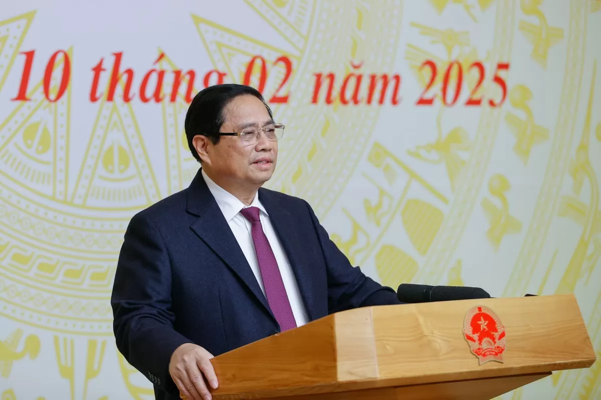 Thủ tướng phát biểu kết luận Hội nghị - Ảnh VGP/Nhật Bắc