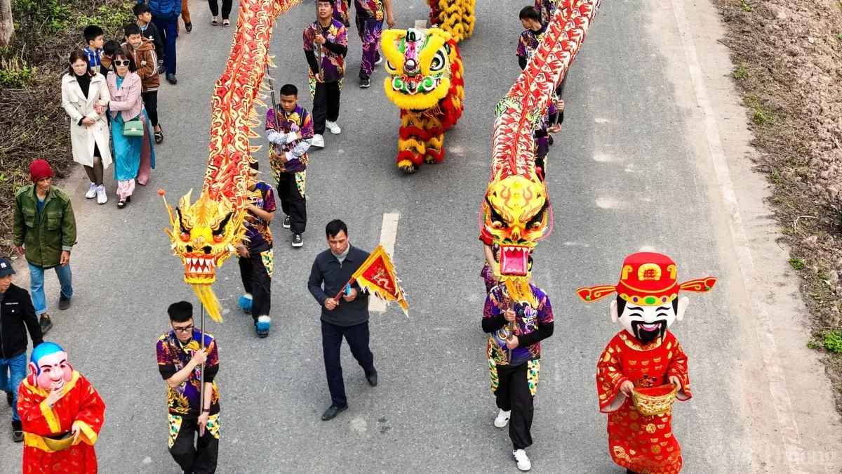 Hàng nghìn người tham gia rước nước hội đền Trần Thái Bình