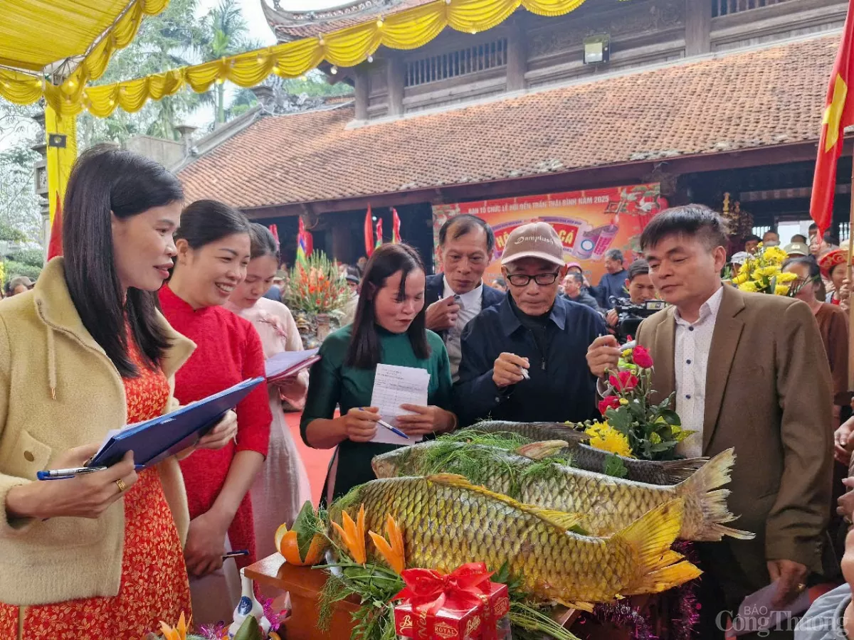Độc đáo hội cỗ cá tại Lễ hội đền Trần năm 2025