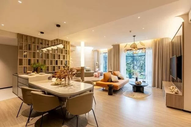 Mặt bằng căn hộ được thiết kế tối ưu giúp cư dân có thể linh hoạt thay đổi theo nhu cầu riêng của mỗi gia đình.