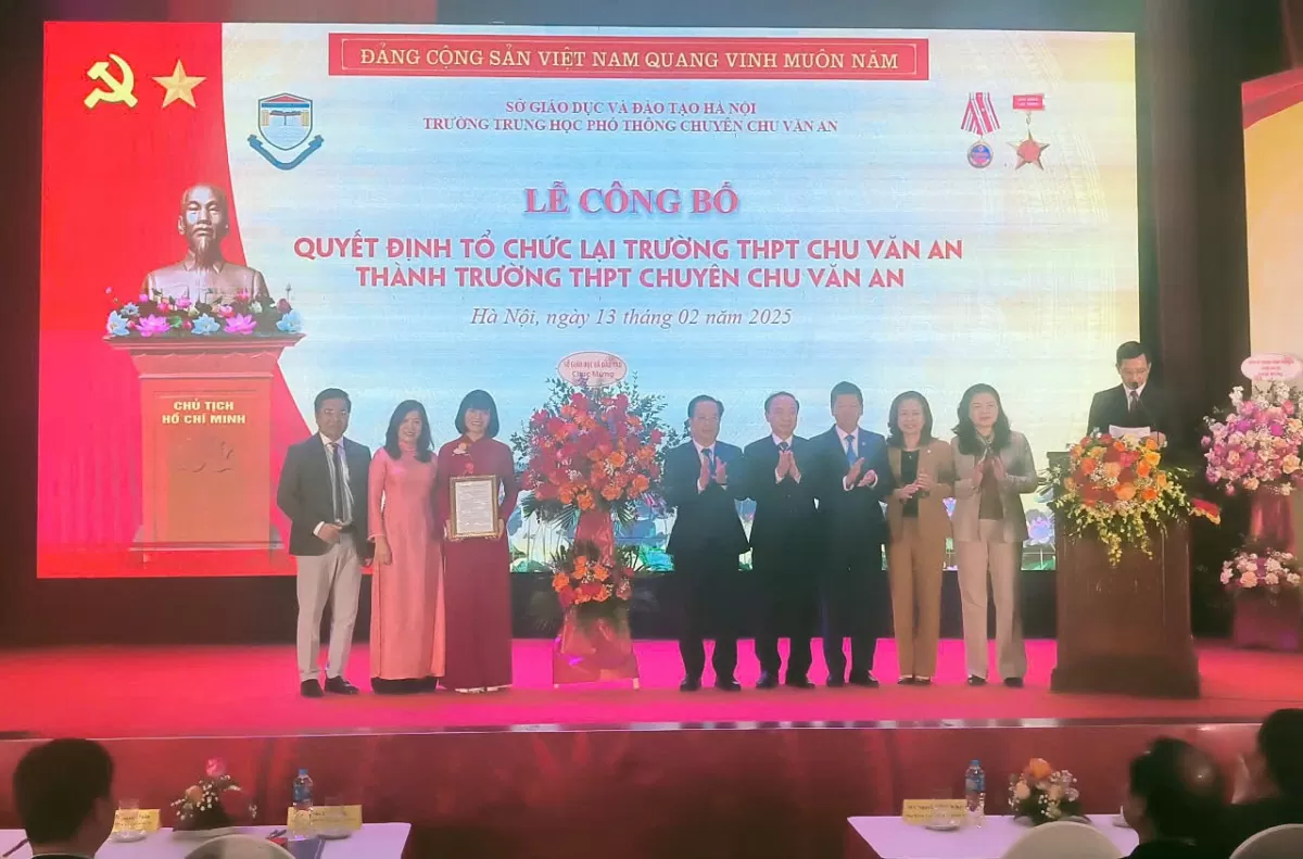 Sau 117 năm thành lập trưởng THPT Chu Văn An sẽ trở thành trường THPT chuyên của Hà Nội