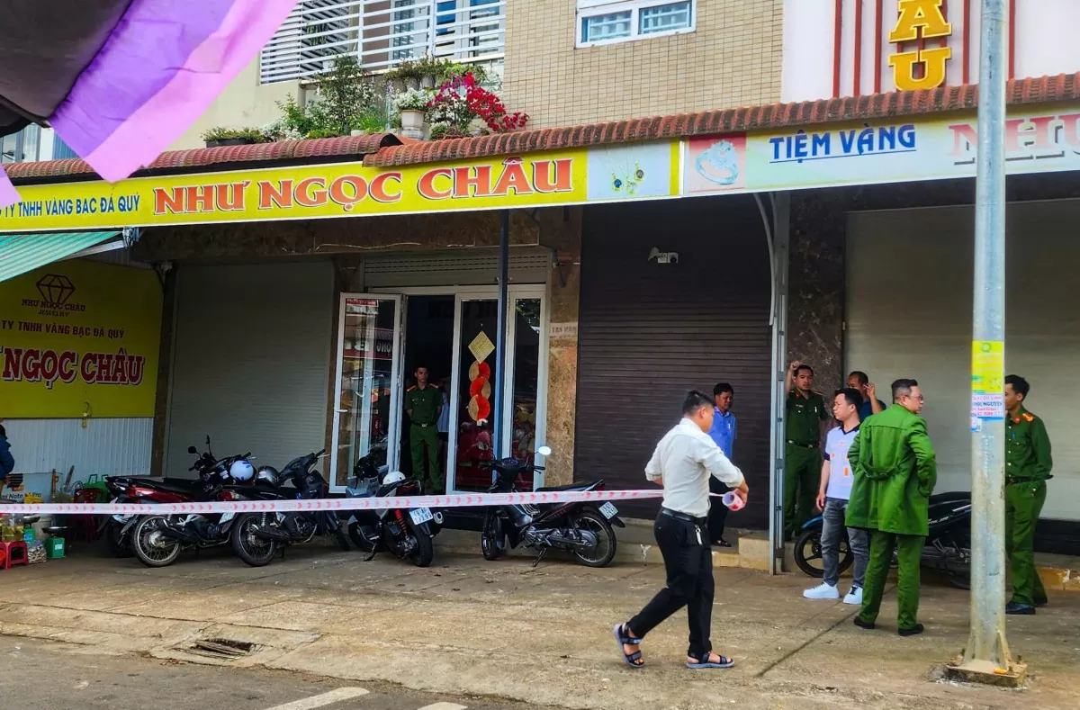Nam thanh niên táo tợn cướp tiệm vàng ở Lâm Đồng