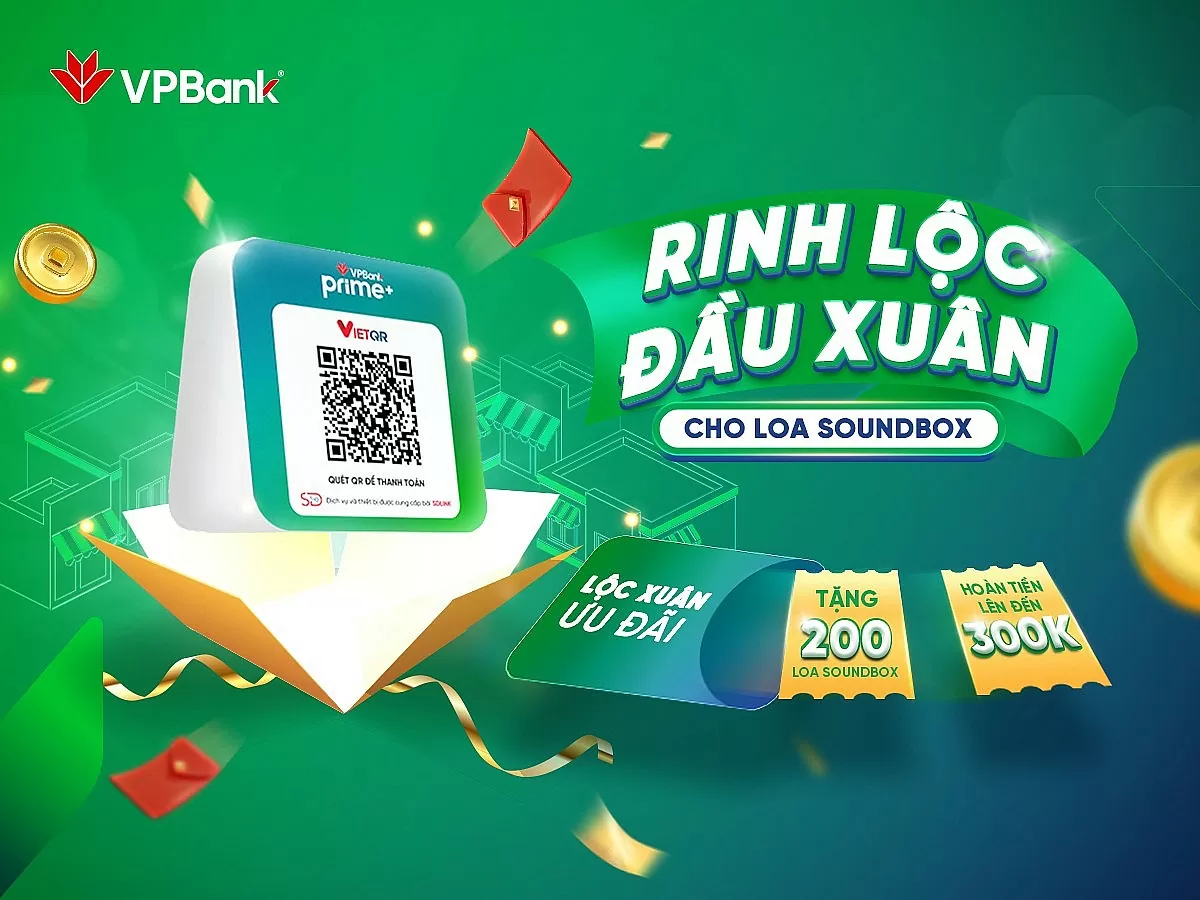 VPBank tặng loa thông báo biến động số dư dịpnăm mới