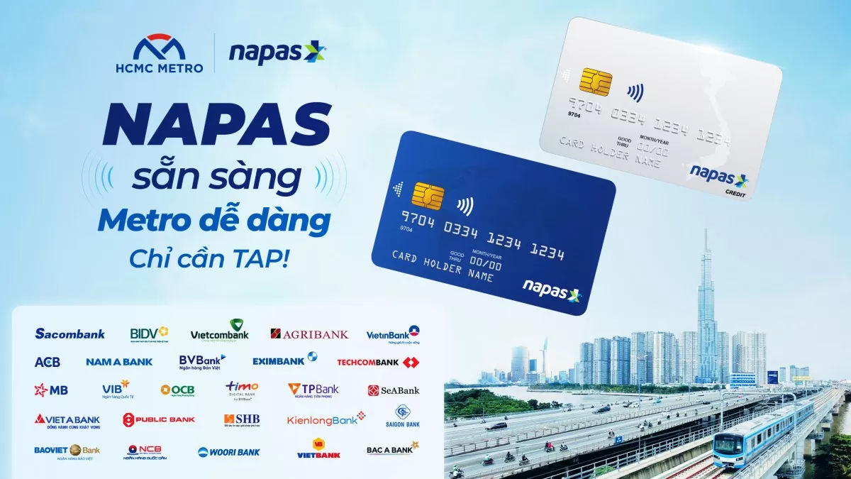 TP HCM: Triển khai thanh toán thẻ Napas tại tuyến đường sắt