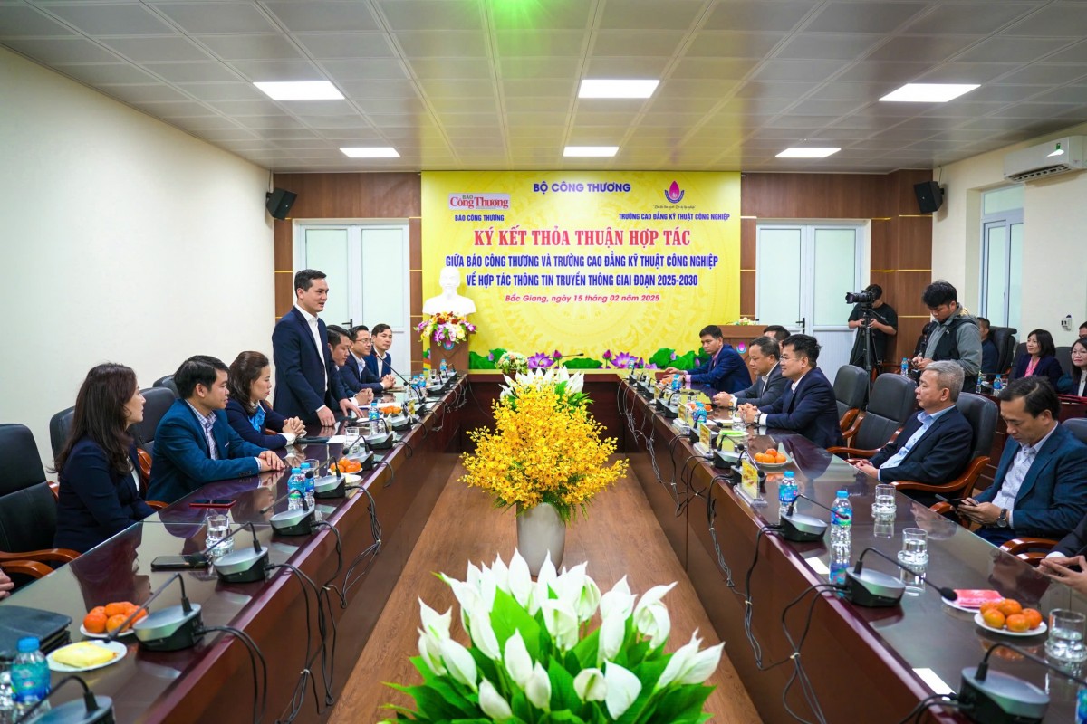 Báo Công Thương ký kết hợp tác với  Trường Cao đẳng Kỹ thuật Công nghiệp