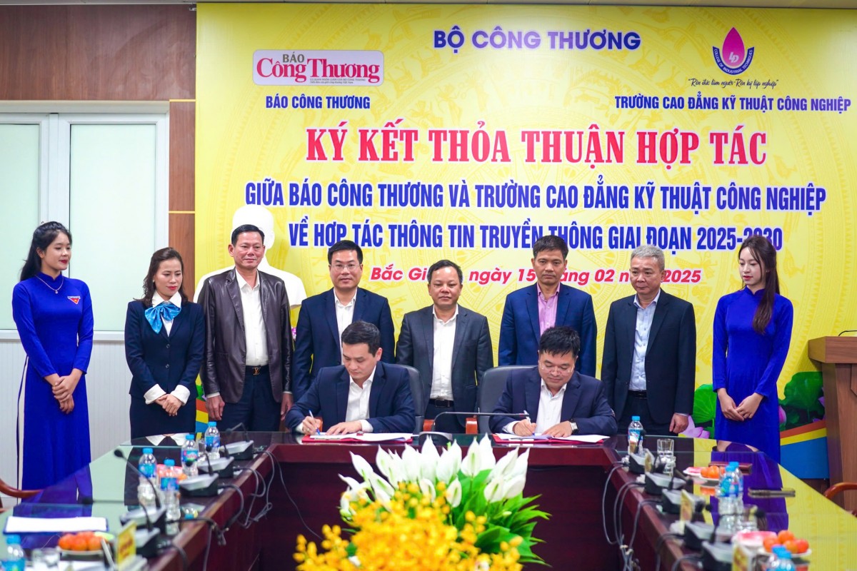 Báo Công Thương ký kết hợp tác với  Trường Cao đẳng Kỹ thuật Công nghiệp