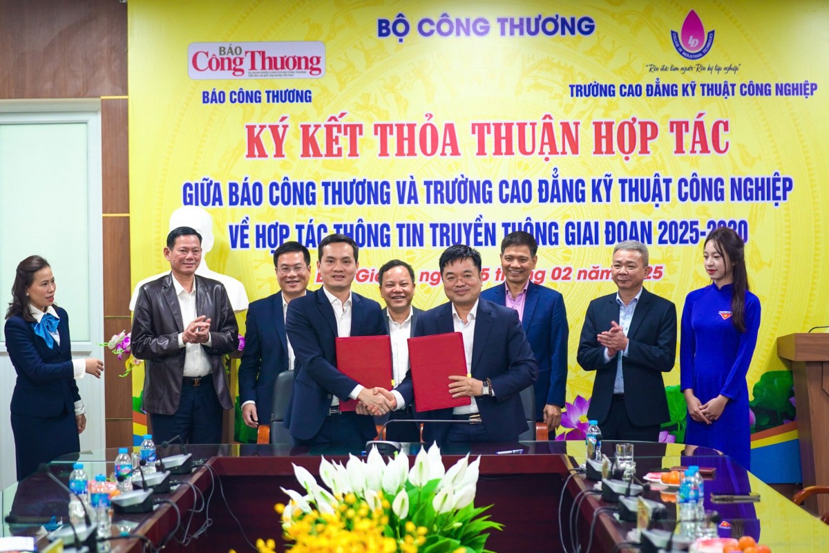 Báo Công Thương ký kết hợp tác với  Trường Cao đẳng Kỹ thuật Công nghiệp