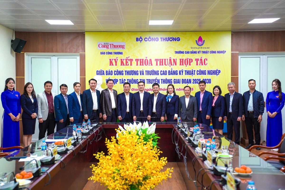 Báo Công Thương ký kết hợp tác với  Trường Cao đẳng Kỹ thuật Công nghiệp