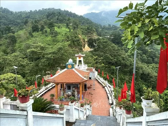 Đền thờ các Anh hùng liệt sĩ mặt trận Vị Xuyên tại Điểm cao 468, xã Thanh Thủy (Vị Xuyên, Hà Giang). Ảnh tư liệu: TTXVN
