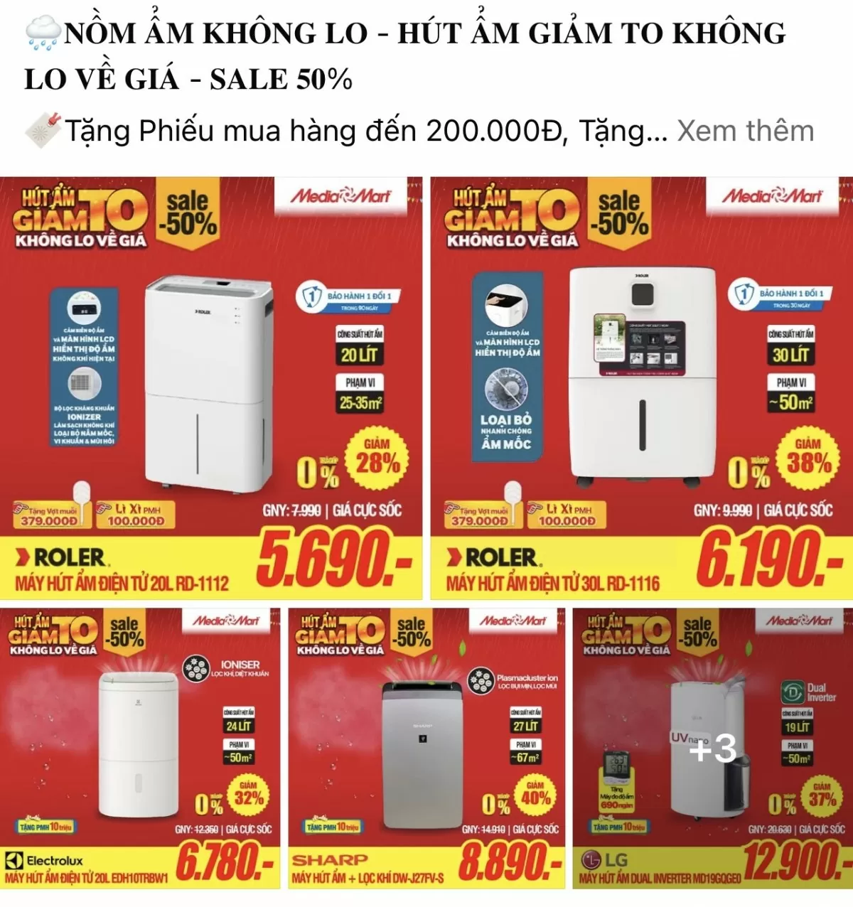 Các gian hàng trên chợ mạng cũng sôi động không kém các cửa hàng bán trực tiếp. Ảnh chụp màn hình