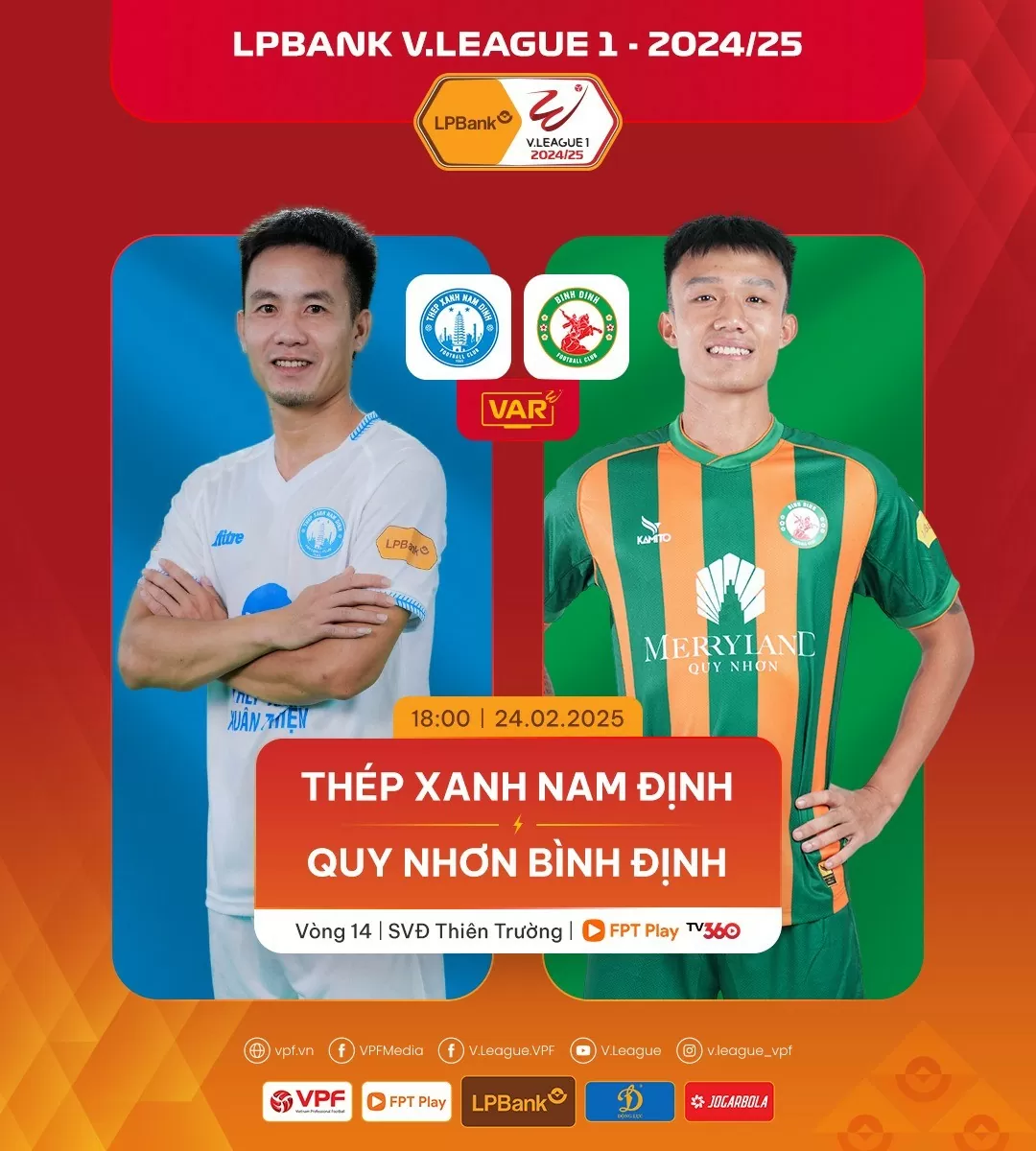 Nam Định đấu với Bình Định