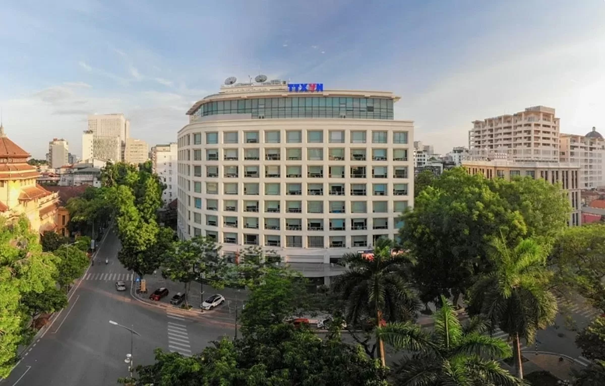 Tòa nhà Trung tâm Thông tấn Quốc gia số 5 Lý Thường Kiệt, Hà Nội. Ảnh: TTXVN