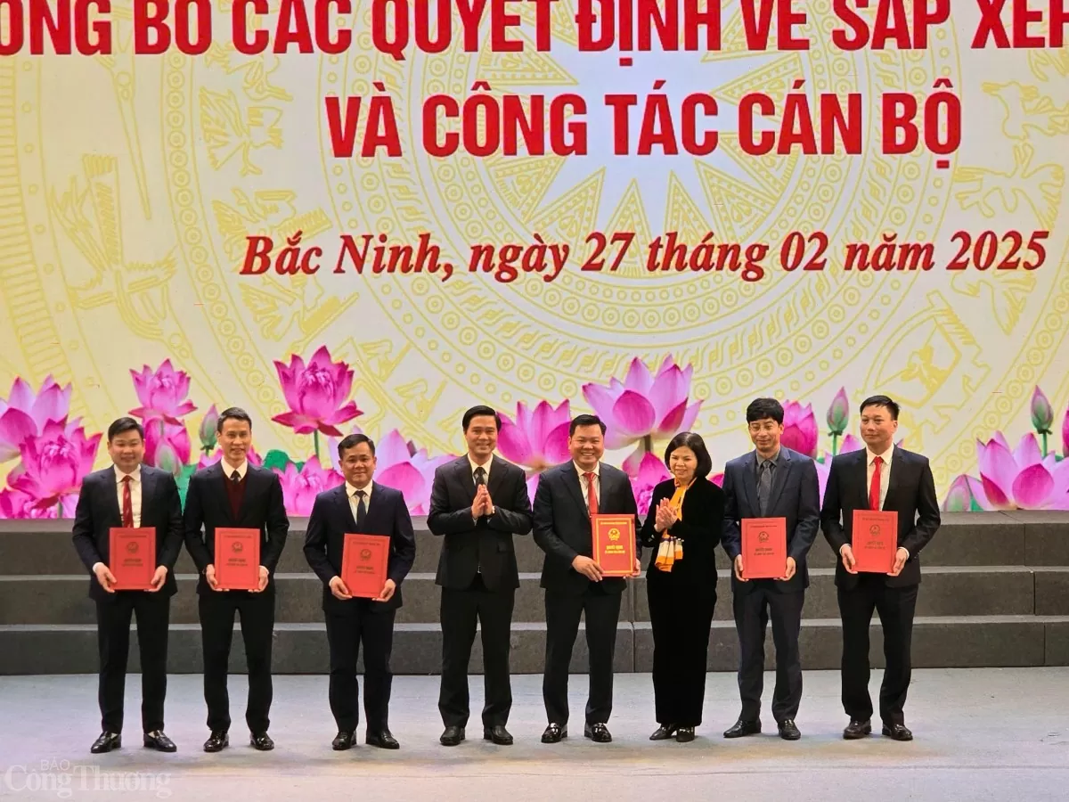 Bắc Ninh công bố các quyết định sắp xếp tổ chức bộ máy