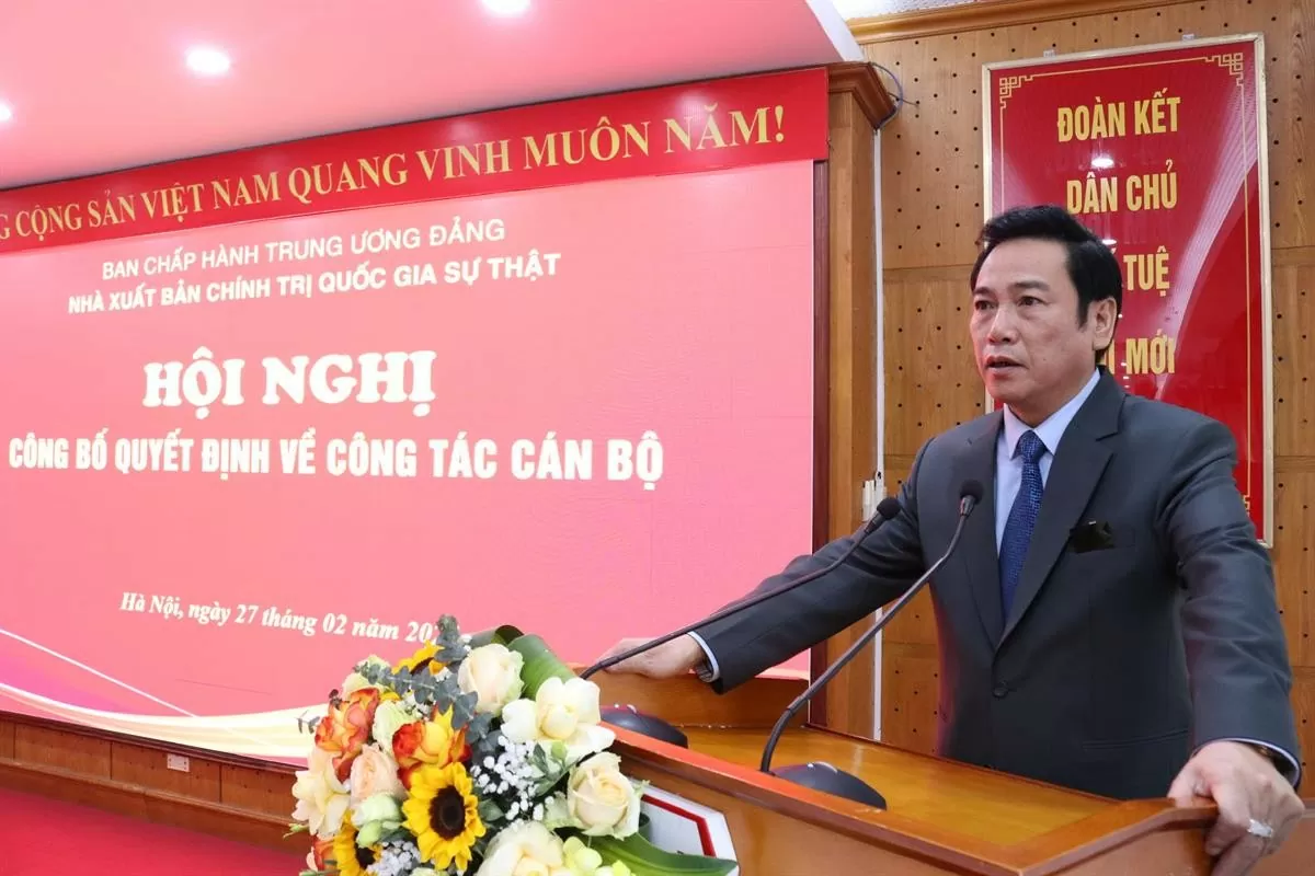 Ông Nguyễn Công Dũng giữ chức Uỷ viên Hội đồng biên tập chuyên trách NXB Chính trị QG Sự thật