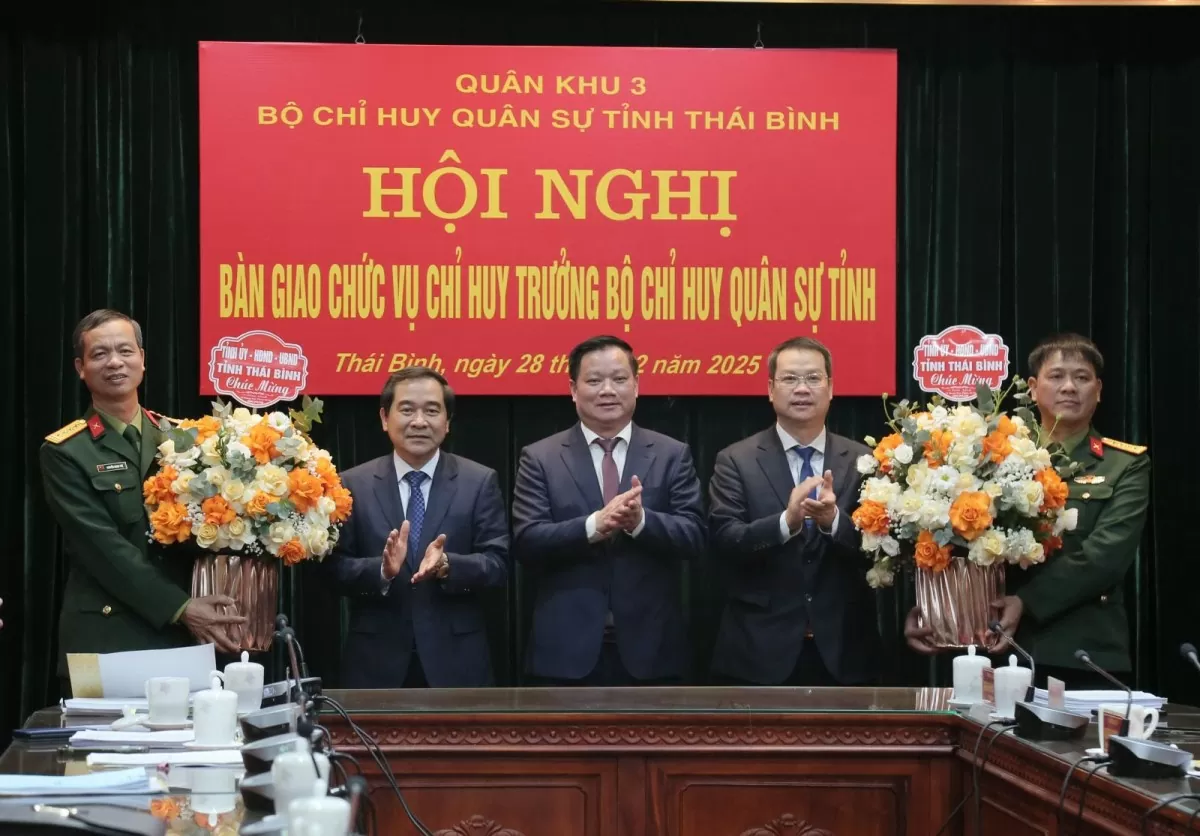 Thái Bình có tân Chỉ huy trưởng Bộ Chỉ huy Quân sự tỉnh