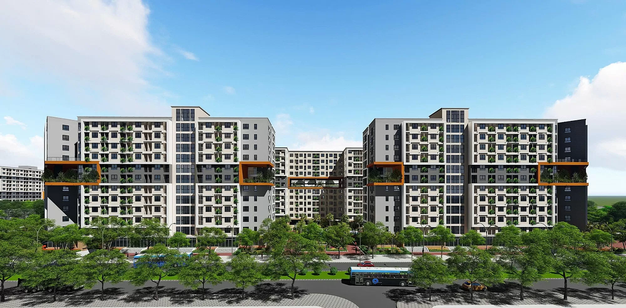 Phối cảnh dự án nhà xã hội Thăng Long Green City có giá dự kiến 18,4 triệu đồng mỗi m2. Ảnh: Viglacera