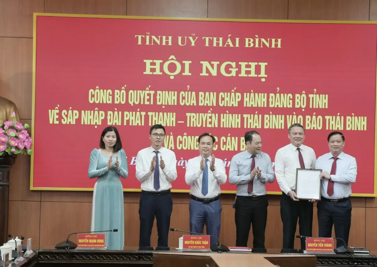 Ông Hoàng Minh Sơn giữ chức Tổng biên tập Báo Thái Bình