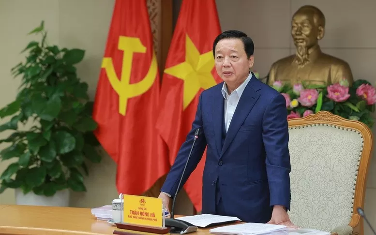 Phó Thủ tướng Trần Hồng Hà chủ trì cuộc làm việc. Ảnh: VGP/Minh Khôi