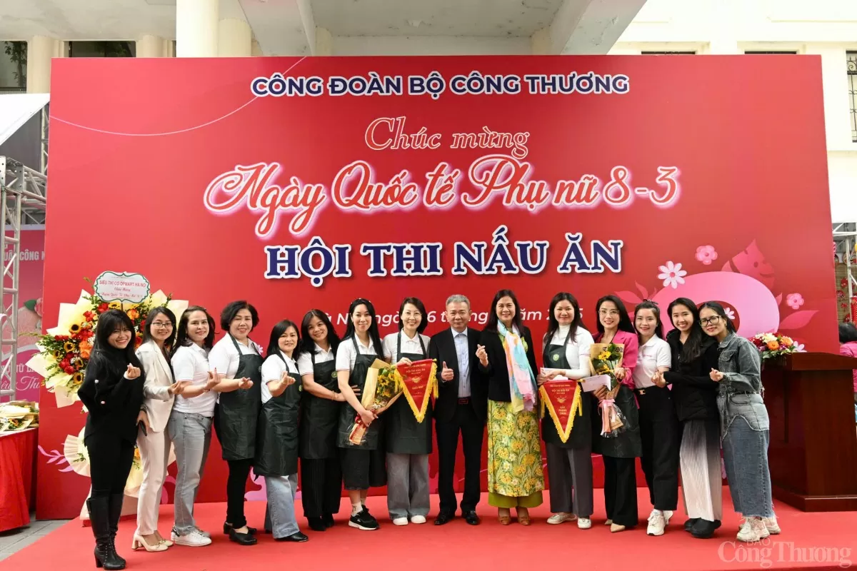 Trao giải Hội thi nấu ăn Công đoàn ngành Công Thương