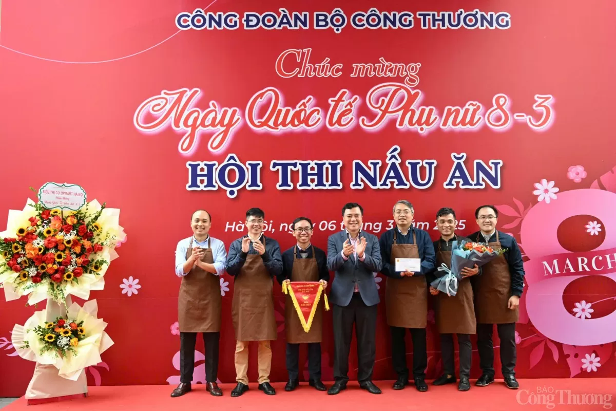 Trao giải Hội thi nấu ăn Công đoàn ngành Công Thương