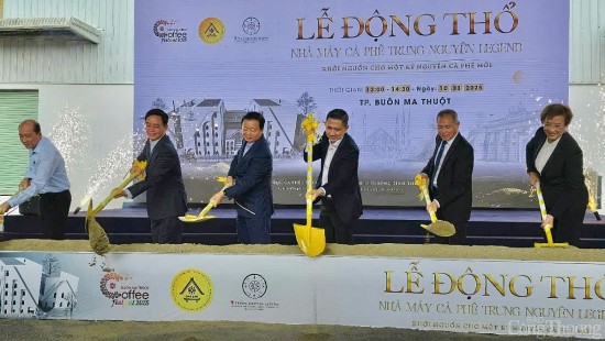 le dong tho nha may ca phe nang luong trung nguyen legend