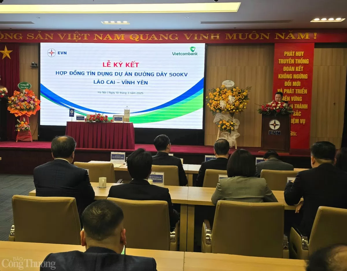 Ký hợp đồng tín dụng dự án đường dây 500kV Lào Cai