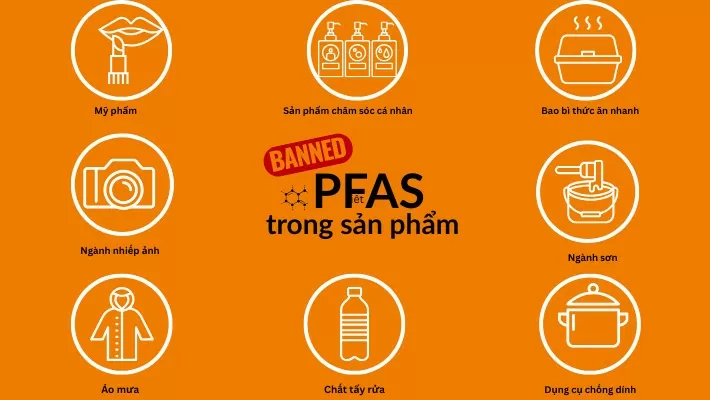 Hóa chất vĩnh cữu PFAS có mặt khắp nơi trong môi trường sống của chúng ta (Nguồn igus Việt Nam)