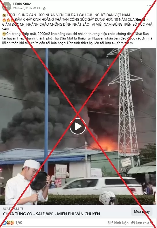 Cảnh giác loạt fanpage tung tin thảm họa để bán hàng giả