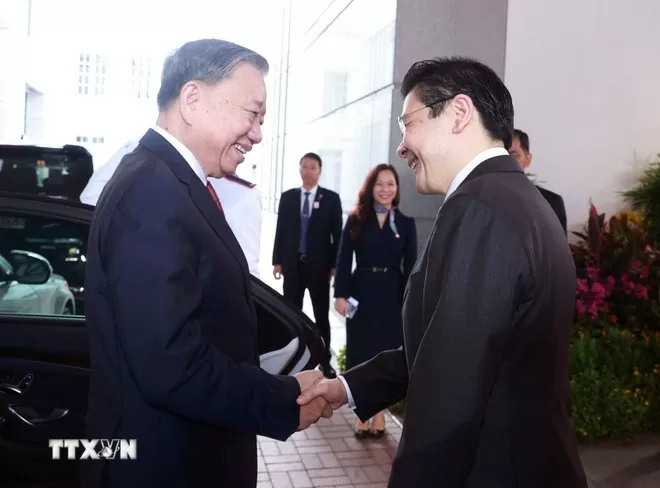 Lễ đón Tổng Bí thư Tô Lâm thăm chính thức Singapore Lễ đón Tổng Bí thư Tô Lâm thăm chính thức Singapore