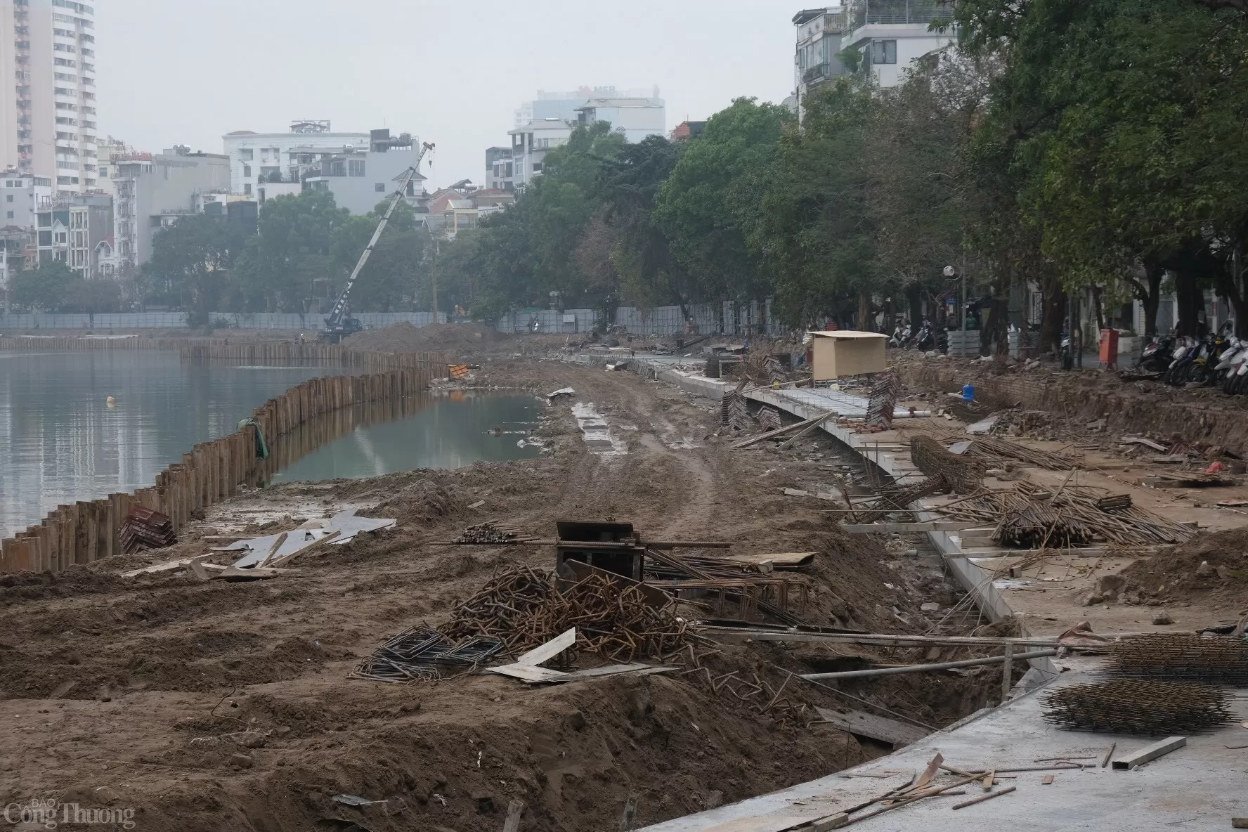 Hà Nội: Sân khấu nổi dần lộ diện trên hồ Hoàng Cầu
