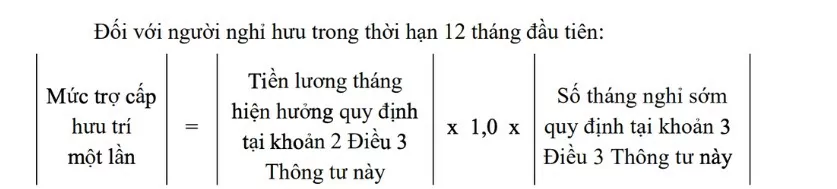 Cách tính hưởng chính sách nghỉ hưu sớm đối với công chức