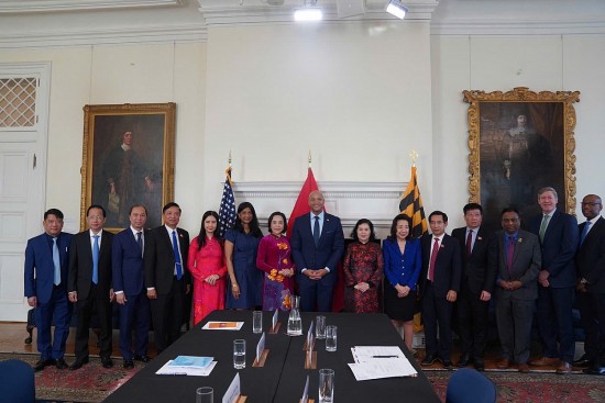 kim ngach thuong mai viet nam va bang maryland hoa ky dat hon 1 ty usd