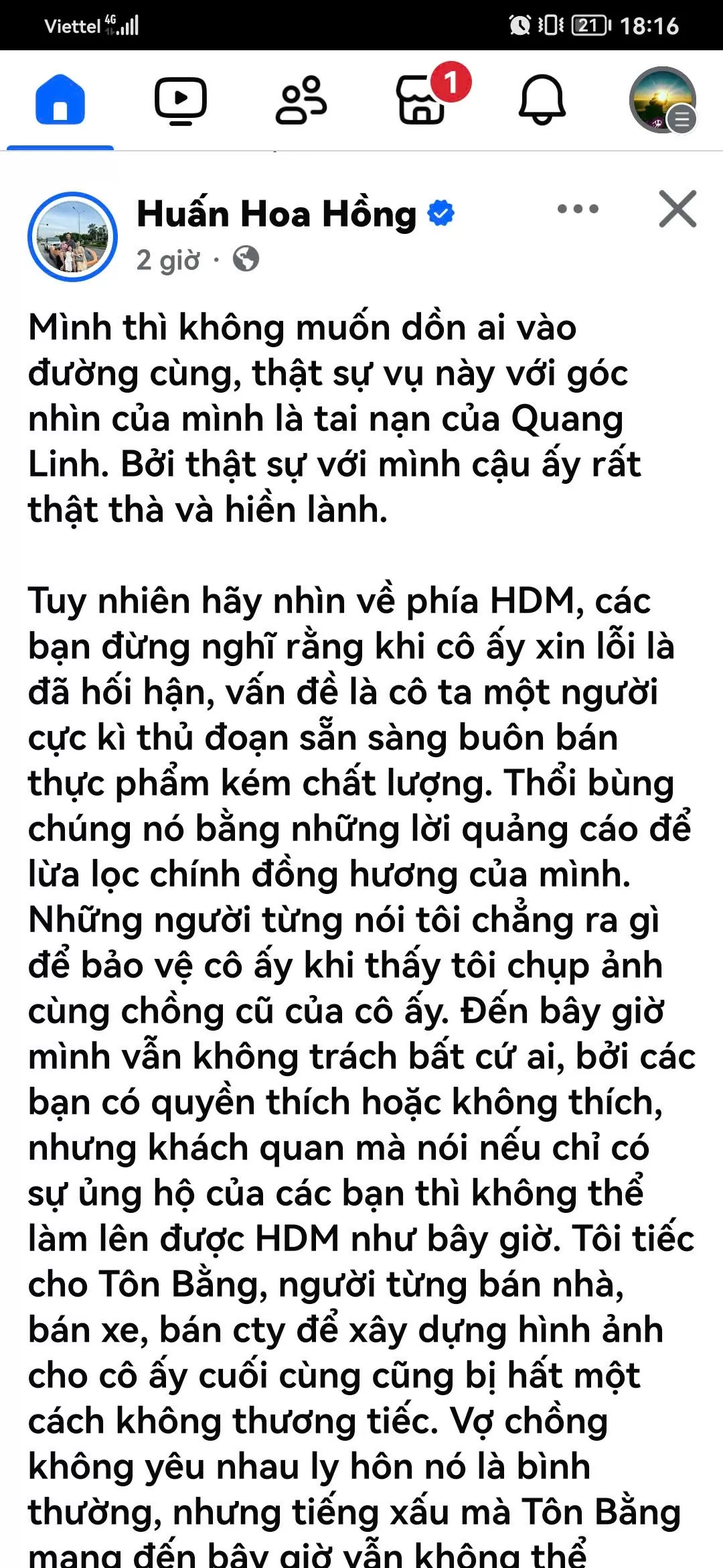 Huấn Hoa Hồng thương xót Quang Linh, chỉ trích gay gắt Hằng Du Mục