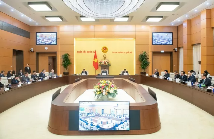 Phó Chủ tịch Quốc hội Vũ Hồng Thanh đã tiếp Đoàn doanh nghiệp cấp cao Hội đồng Kinh doanh Hoa Kỳ - ASEAN (USABC) 