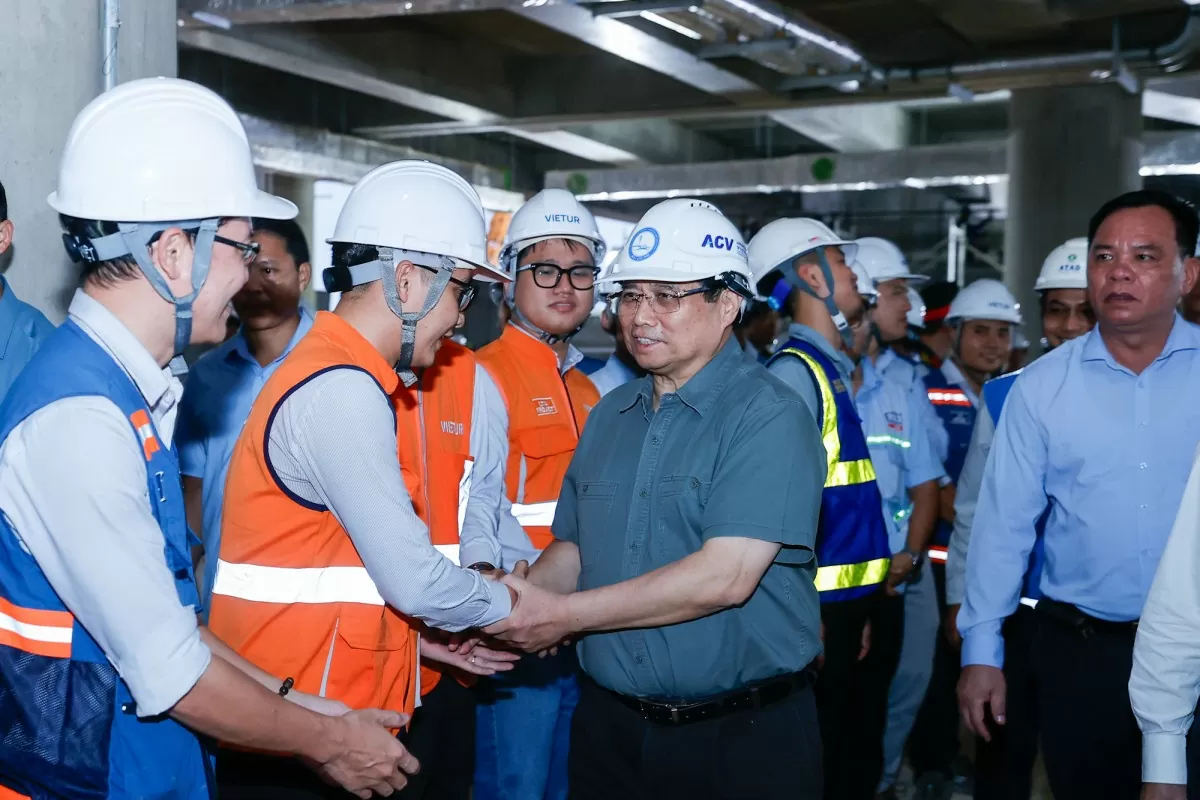 Thủ tướng Phạm Minh Chính kiểm tra tiến độ dự án sân bay Long Thành