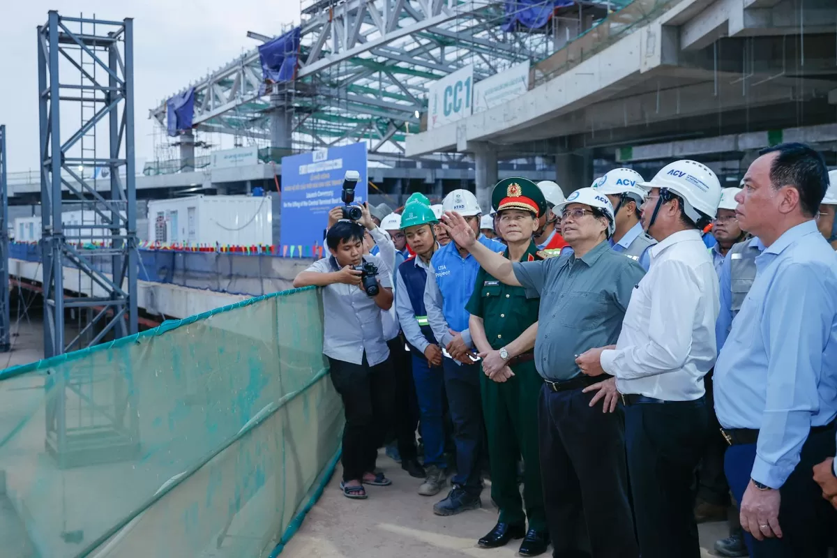 Thủ tướng Phạm Minh Chính kiểm tra tiến độ dự án sân bay Long Thành