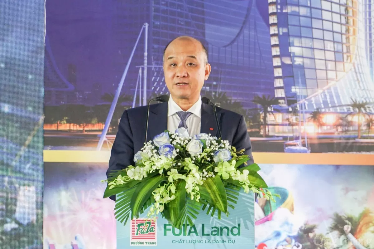 Phó Chủ tịch UBND thành phố Đà Nẵng Lê Quang Nam phát biểu tại lễ khởi công