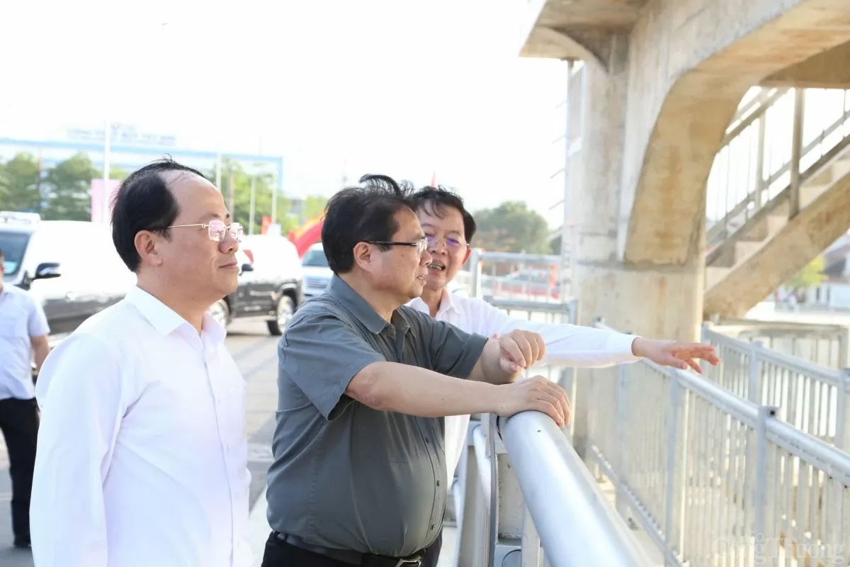 Thủ tướng Phạm Minh Chính dự khánh thành đập dâng Phú Phong