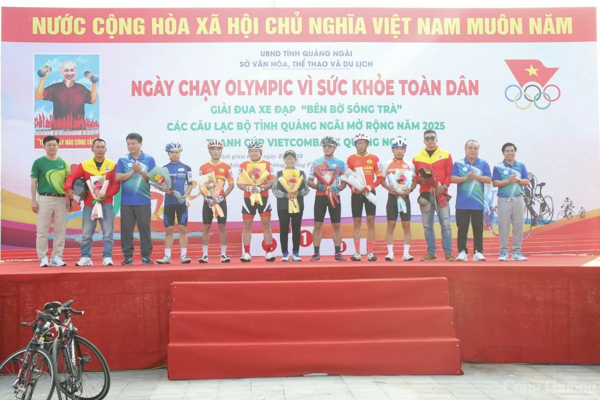 Trong khuôn khổ Ngày chạy Olympic còn tổ chức giải đua xe đạp “bên bờ sông Trà” năm 2025 Trong khuôn khổ Ngày chạy Olympic còn tổ chức giải đua xe đạp “bên bờ sông Trà” năm 2025