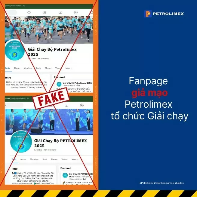 Tập đoàn Xăng dầu Việt Nam cảnh báo thông tin giả về giải chạy bộ