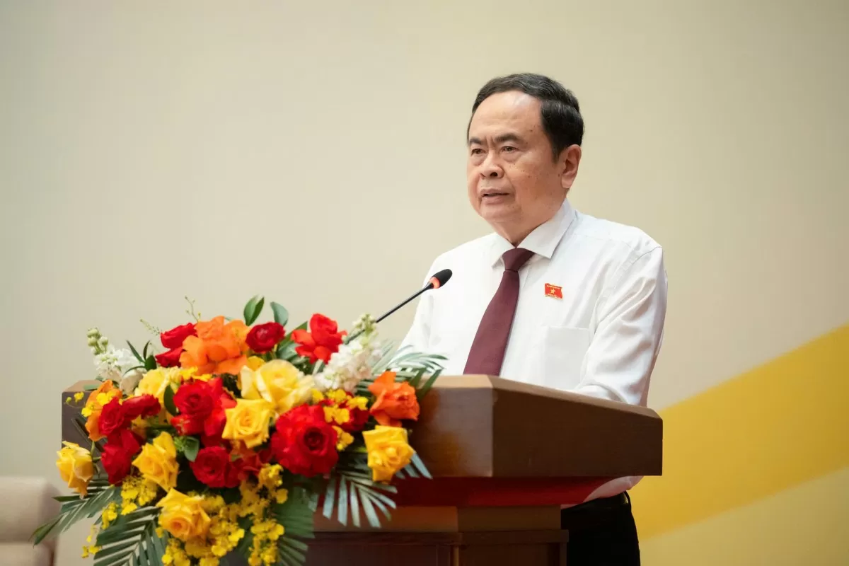 Chủ tịch Quốc hội Trần Thanh Mẫn phát biểu tại Hội nghị