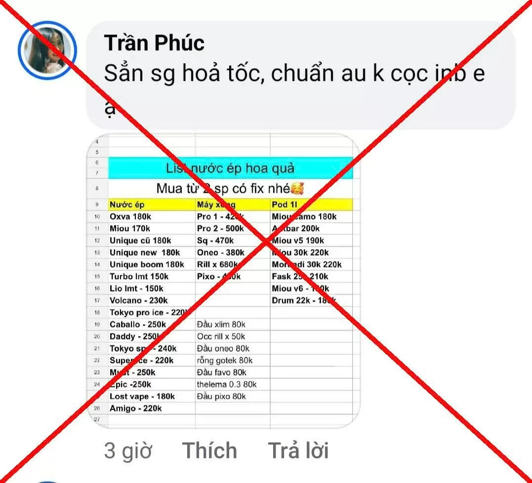 Thuốc lá điện tử - hàng cấm vẫn dễ mua